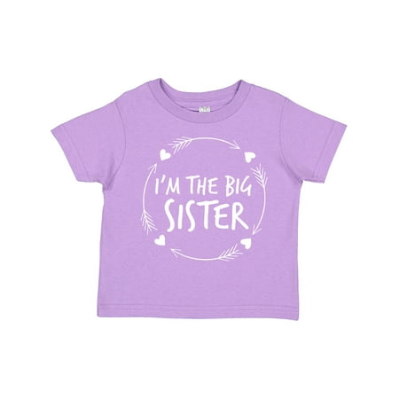 

Inktastic I m the Big Sister- Hearts and Arrows Girls Toddler T-Shirt