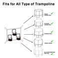 thumbnail image 4 of Trampoline Basketball Hoop With 3 Hoops and Balls - Lightweight, Universal Attachment, Easy to Install, 4 of 7