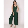 thumbnail image 4 of HERE&NOW Women's Solid Jump Suit Dress Ankle Length Strappy Deep Neck Summer Wear Slip On Attched Top And Bottom Set, 4 of 7