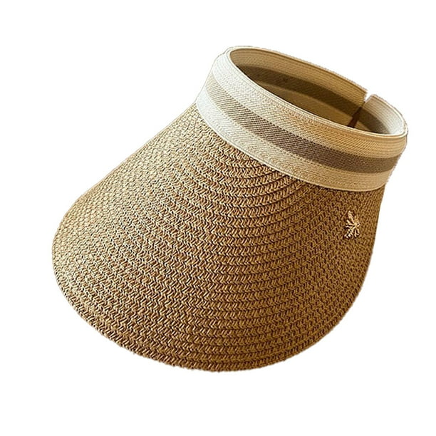 Sombrero de visera solar de ala ancha, gorra de playa de verano plegable