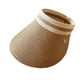 thumbnail image 1 of Sombrero de visera solar de ala ancha, gorra de playa de verano plegable, 1 of 6