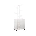 thumbnail image 1 of koolsoo Support de Rangement pour Ballon de Basketball avec Roues, sur Pied, avec Panier et Support pour Ballon, Support de Garage pour Équipement de Sport pour Équipement de Sport Blanc, 1 of 9