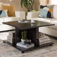 thumbnail image 2 of Bowery Hill Contemporary Coffee Table in Wenge Brown, 2 of 6