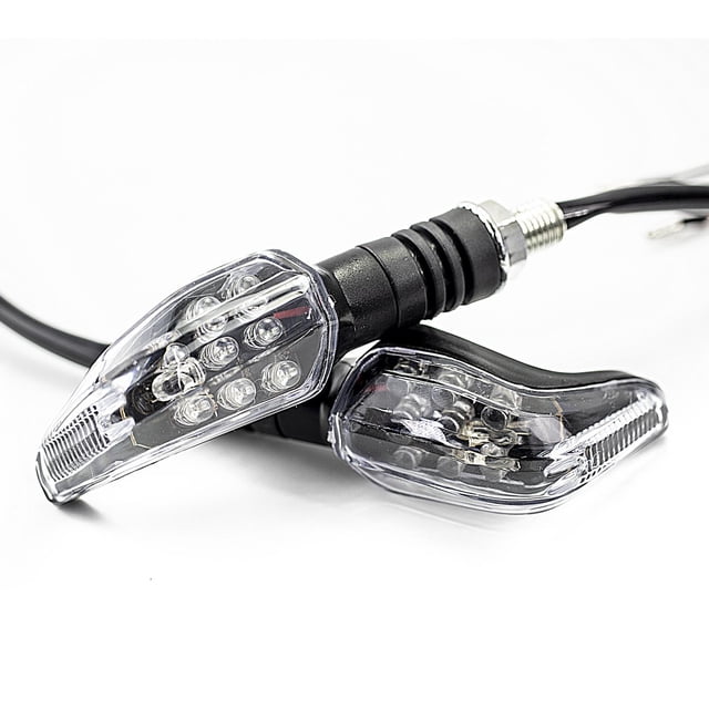 Direccionales Focos Led Kinlley Para Moto Universal 11Pcs Modelo1034 Negro