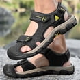 thumbnail image 4 of LASUDRAA Mens Closed Toe Outdoor Sandals Waterproof Hiking Sandals with Adjustable Straps Non Slip Summer Beach Shoes, 4 of 8