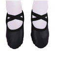 thumbnail image 2 of OGLCCG Ballet Shoes for Girls Soft Canvas/Leather Dance Slippers Ballerina Shoes for Girls, High Performance,Size 2-10, 2 of 7