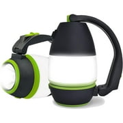 LETOUR LED Camping Lantern 3 in 1 Rechargeable Searchlight Collapsible Spotlight with 1200mAh Power Bank for Hurricane Emergency Hiking Fishing Reading