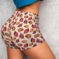 thumbnail image 4 of Lsque Sea Shells Pattern High Waisted Biker Shorts for Women-Tummy Control Fitness Athletic Workout Running Yoga Gym Shorts,Moisture-Wicking-X-Large, 4 of 9