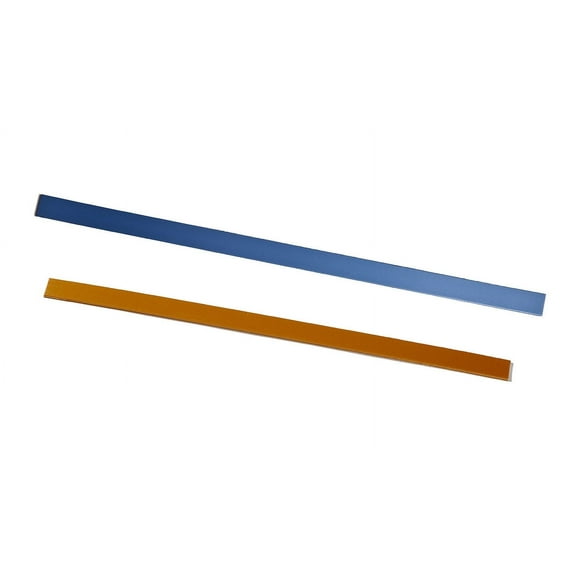 Orfit Strips, 18" x 4/5" x 1/8", 5 pcs. Gold and 5 pcs. Atomic Blue, wide