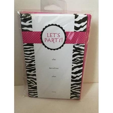 American Greeting "Let's Party" Invitation 12 Ct NEW