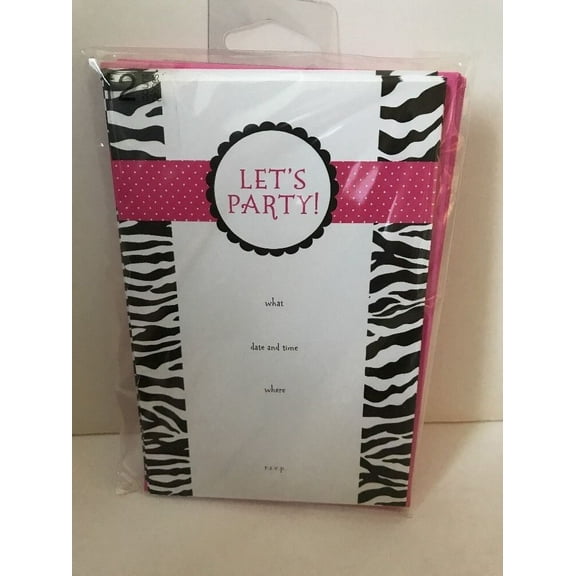 American Greeting "Let's Party" Invitation 12 Ct NEW