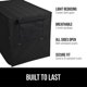 thumbnail image 2 of Grip Heavy Duty Light Reducing Dog Crate Covers, All Sides Open, Privacy Cover Fits 36" Wire Indoor Kennel, Breathable Mesh Windows, Washable Durable Pet Puppy Training Cage Topper, Black, 2 of 2