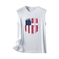 thumbnail image 4 of IROINNID Women's Round Neckline T-Shirt Sleeveless 4th Of July Summer Casual Loose Tops, 4 of 5