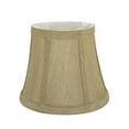 thumbnail image 3 of Aspen Creative 30391-9 Small Bell Shape Chandelier Clip-On Lamp Shade Set (9 Pack), Transitional Design in Beige, 6" bottom width (4" x 6" x 5" ), 3 of 7