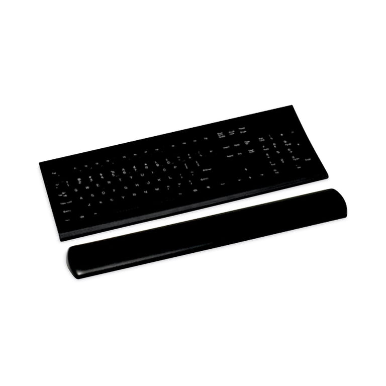 Poggiapolsi Ergonomico In Tessuto Nero Per Tastiera – Antiscivolo Con Imbottitura