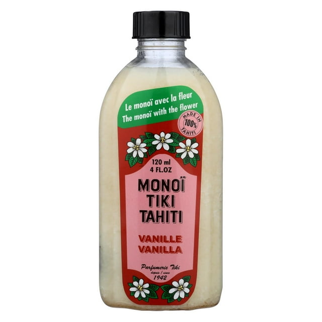 Monoi Tiare Tahiti - Huile de Noix de Coco Vanille - 4 fl oz