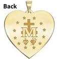 thumbnail image 2 of Miraculous Medal Heart Shaped Color  - 2/3 Inch X 2/3 Inch - Solid 14K Yellow Gold, 2 of 2