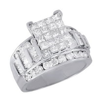 Diamond Engagement Wedding Ring Ladies 10K Yellow Gold Round Cut 2 Tcw.