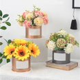 thumbnail image 4 of Simulation Plant Potted European Style Silk Flower Floral Tabletop Decoration Wedding Small Ornaments, 4 of 15