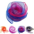 thumbnail image 2 of Women Chiffon Scarf Lightweight Gradient Mesh Shawl Scarf Summer Square Scarf, 2 of 10