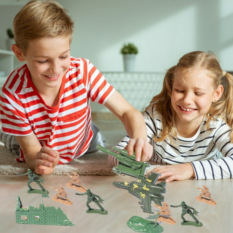 Plastic Army Men Toys Mini Action Figure Play Set Toy Soldiers Figures Mini Army Men Military Figures Set Toy Soldiers Action Figures for Kids
