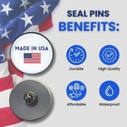 Pin - State Seal Montana - USA | Lapel Pin Accessory, Jacket Hat Decor, Collector Souvenir