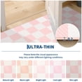thumbnail image 6 of Garvee 6'x9' Checkered Area Rug Soft Plaid Carpet, Washable Non Slip Indoor Floor Mats for Living Room Bedroom Home Office, Light Pink, 6 of 8