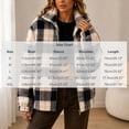 thumbnail image 3 of Smsaxvxz Women’s Long Sleeve Sherpa Fleece Plaid Jacket Casual Chunky Fuzzy Warm Winter Coat for Women White M, 3 of 8