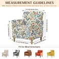 thumbnail image 7 of FKELYI Stretch Couch Sofa Cover Non-Slip Armchair Slipcover for Home Living Room Office Art Boho Flower Turtle Print Furniture Protector Washable Loveseat Covers, 7 of 7