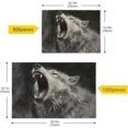 thumbnail image 5 of Grey Roaring Wolf 1000 Piece Puzzle for Adults, Family Game Intellective Toys Wall Art Work for Educational Gift Home Decor, 5 of 7