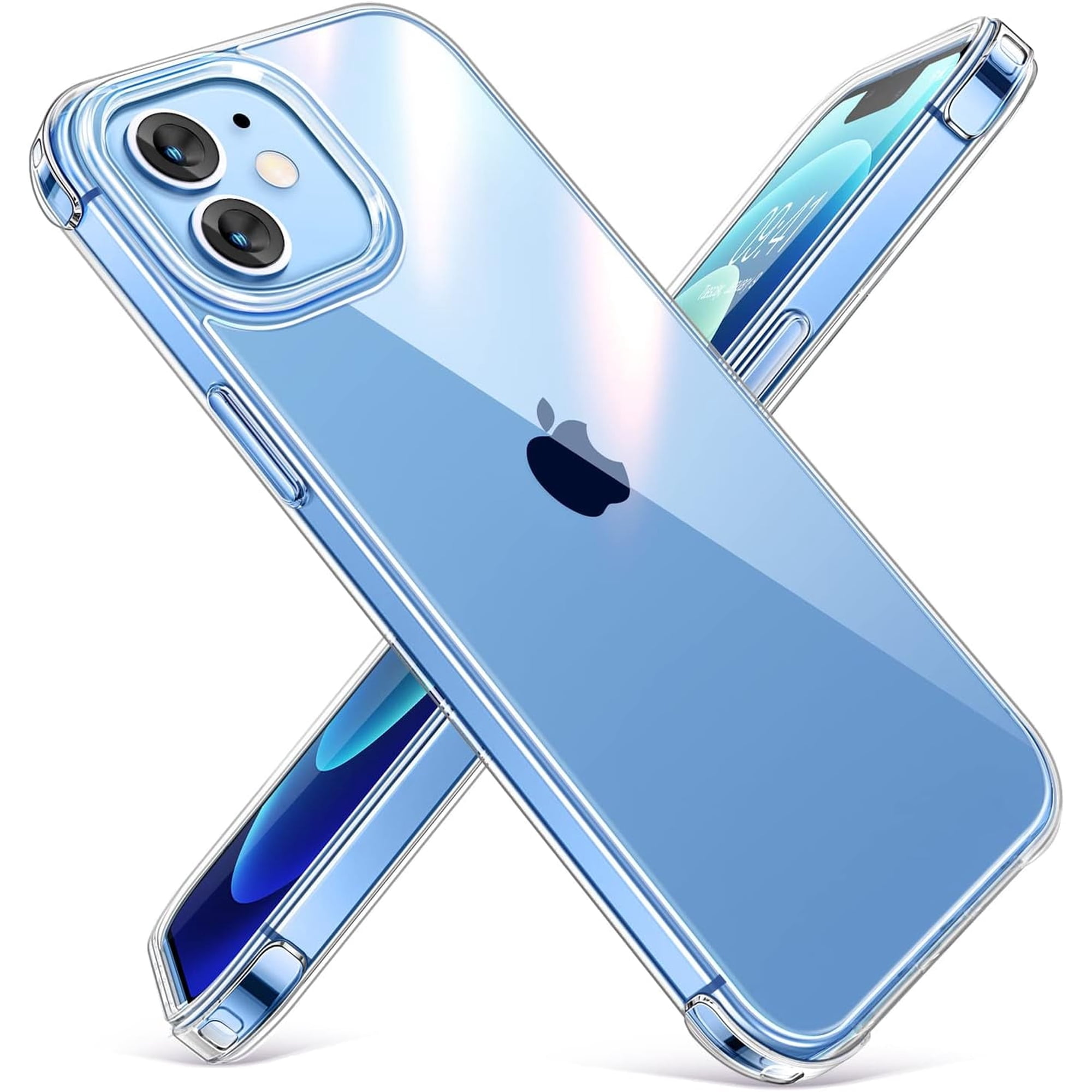 Entronix Clear Case Compatible with iPhone 12 Mini, Scratch-Resistant Hard Cover
