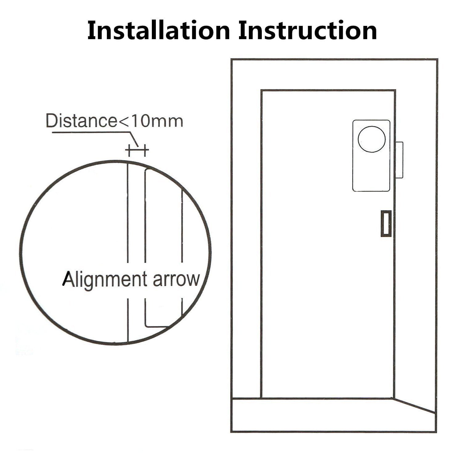 GREENCYCLE 4 Set Door and Window Alarm 4-in-1 Mode Window Alarms for Wireless Alarm Security System Magnetic Alarm Sensor Time Delay Alarm Loud 110 dB for Home Garage Kids Safety and Refrigerators