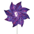 thumbnail image 4 of In the Breeze 2712 Purple Mylar Pinwheels, 8 Piece - Sparkly Purple Toy Spinners - Party Favor, Decoration, 4 of 5