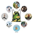 thumbnail image 6 of Rocae Fresh Avocado for Gym Bag Drawstring Bags Gym Backpack for Gym, Travel, Sports, Swimming, Beach-Medium, 6 of 6
