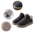 thumbnail image 5 of Mens Slippers,Winter Memory Foam Slippers Soft Closed Toe Non Sole for Men Women Comfort,Slippers for Men,Grey,8.5, 5 of 8
