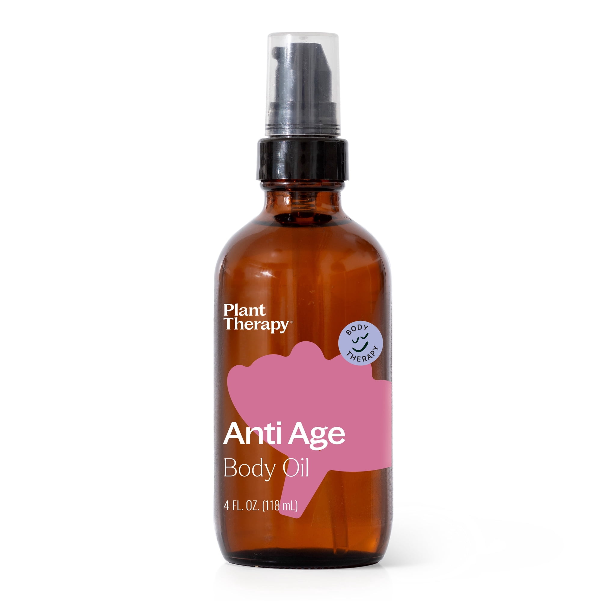 Plant Therapy Anti Age Body Oil 4 oz Locks in Moisture, Radiant Looking Skin, Helps Reduce the Appearance of Fine Lines, Promotes Skin Elasticity