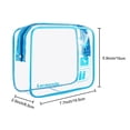 thumbnail image 4 of Bolsa de maquillaje transparente Lermende para mujer, aprobada por la TSA, azul, 4 of 6