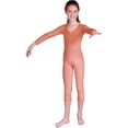 thumbnail image 1 of RG Costumes 103-12-M Girls Velvet Unitard, Peach - Medium 7-8, 1 of 1