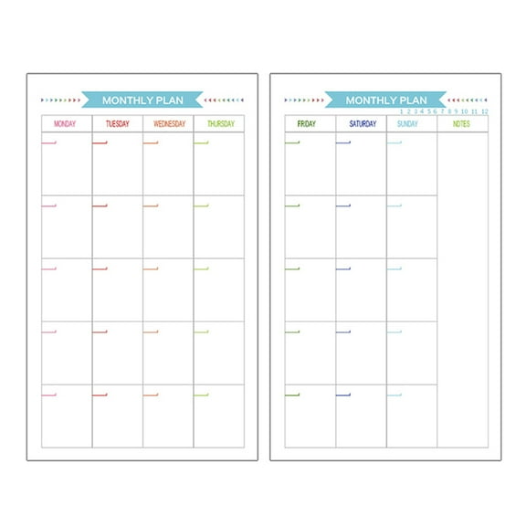 Frcolor Paper Planner Refill A5 Notebook Binder Refillable Inserts 6 Papers Refills Holes Lined A6 Loose Leaf Ring Daily