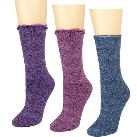 Falari 3-Pack Women's Heated Sox 9-11 Excellent For Cold Weather Keep Foot Warm In