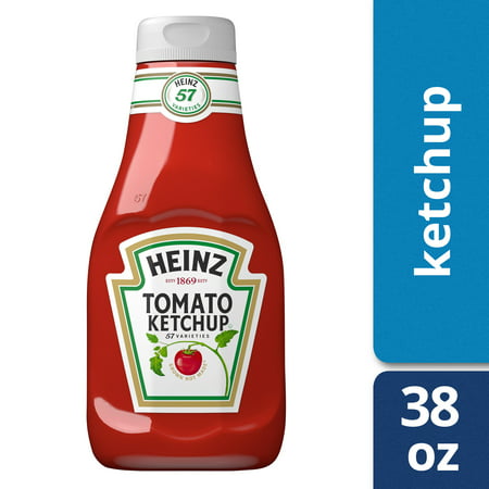 (2 Pack) Heinz Tomato Ketchup, 38 oz Bottle