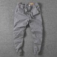 thumbnail image 5 of FRSASU Cargo Pants for Men Baggy Big and Tall Drawstring Sweatpants Casual Hiking Jogger Athletic Straight Pant with Pocket Gray, 5 of 9