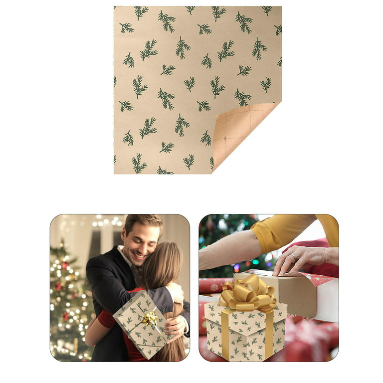 Randolph Christmas Vintage Kraft Paper Wrapping Paper DIY Gift