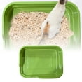 thumbnail image 1 of Durable Extra Large Pp Cat Litter Box High Scatter Resistance Semi Enclosed for Indoor Cat Dog Effortless Cleaning Multi Pet Home, 1 of 7