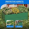 thumbnail image 2 of Dextrus 6x3x2ft Galvanized Raised Garden Bed Kit with Support Rod & Gloves, Outdoor Patio Planter for Vegetables Flowers Plants, Green, 2 of 6