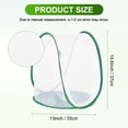 thumbnail image 3 of Uxcell Butterfly Habitat Cage Terrarium, Outdoor Collapsible Mesh 1014 [White With Green, 13 x 13 x 15 Inch], 3 of 7