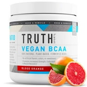 Plant Based BCAA Powder - Blood Orange | Vegan, Non-GMO, Gluten Free | Branched Chain Amino Acids | Pre/Post Workout Supplement