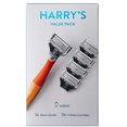 thumbnail image 2 of Harry's Shaving Razor for Men with 5 Razor Blade Refill Cartridges, Ember Orange, 2 of 8