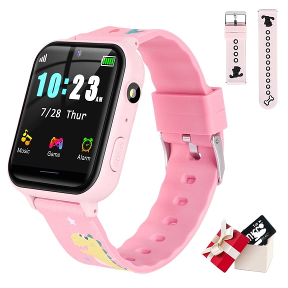 LiveGo Kids Smartwatch for Boys Girls - Smart Watch for Kids Watches for 3-12 Years with 10 Puzzle Games Alarm Music Player Camera Calculator Calendar Children Toys Birthday Gifts