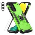 thumbnail image 1 of Aggxpf for Samsung Galaxy A54 5G Phone Case with Screen Protector & Camera Lens Protector, Rugged Phone Cover with Metal Ring Stand, Green, 1 of 6